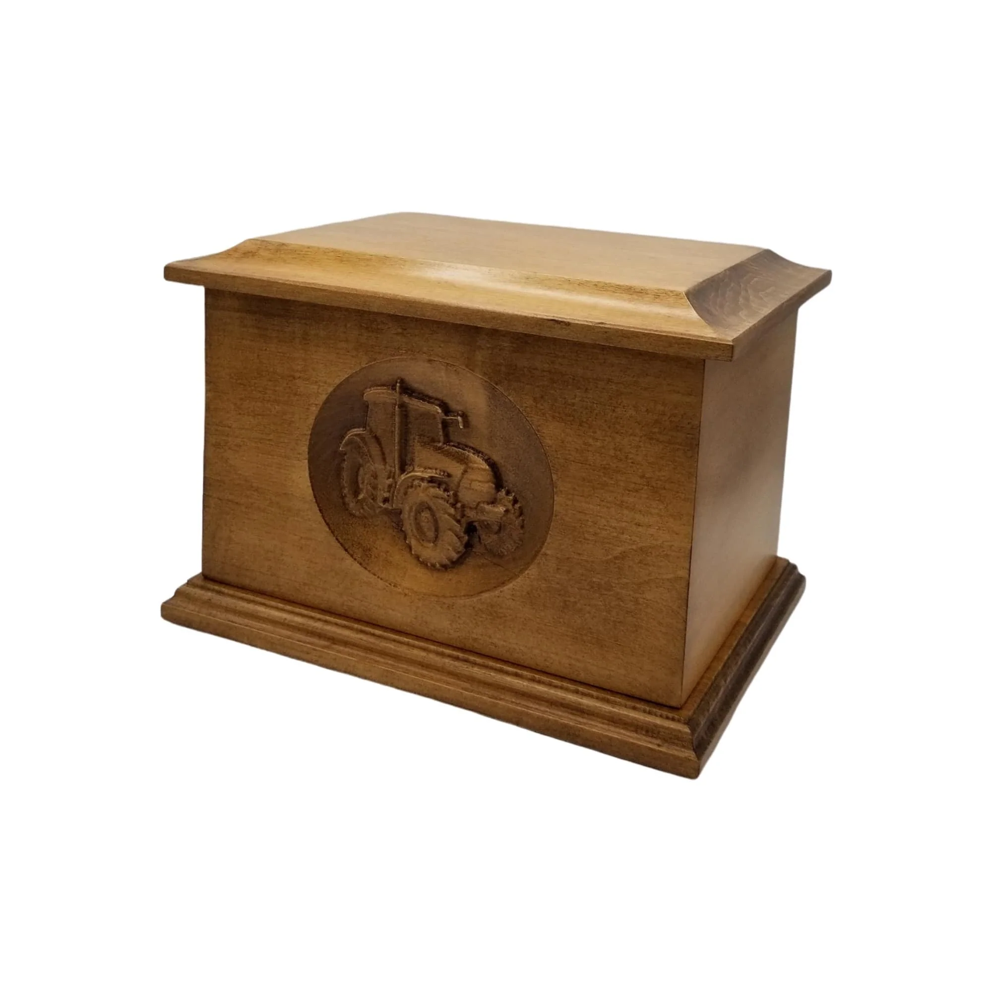 Groton Maple Tractor Urn with a Huguenot Satin Finish