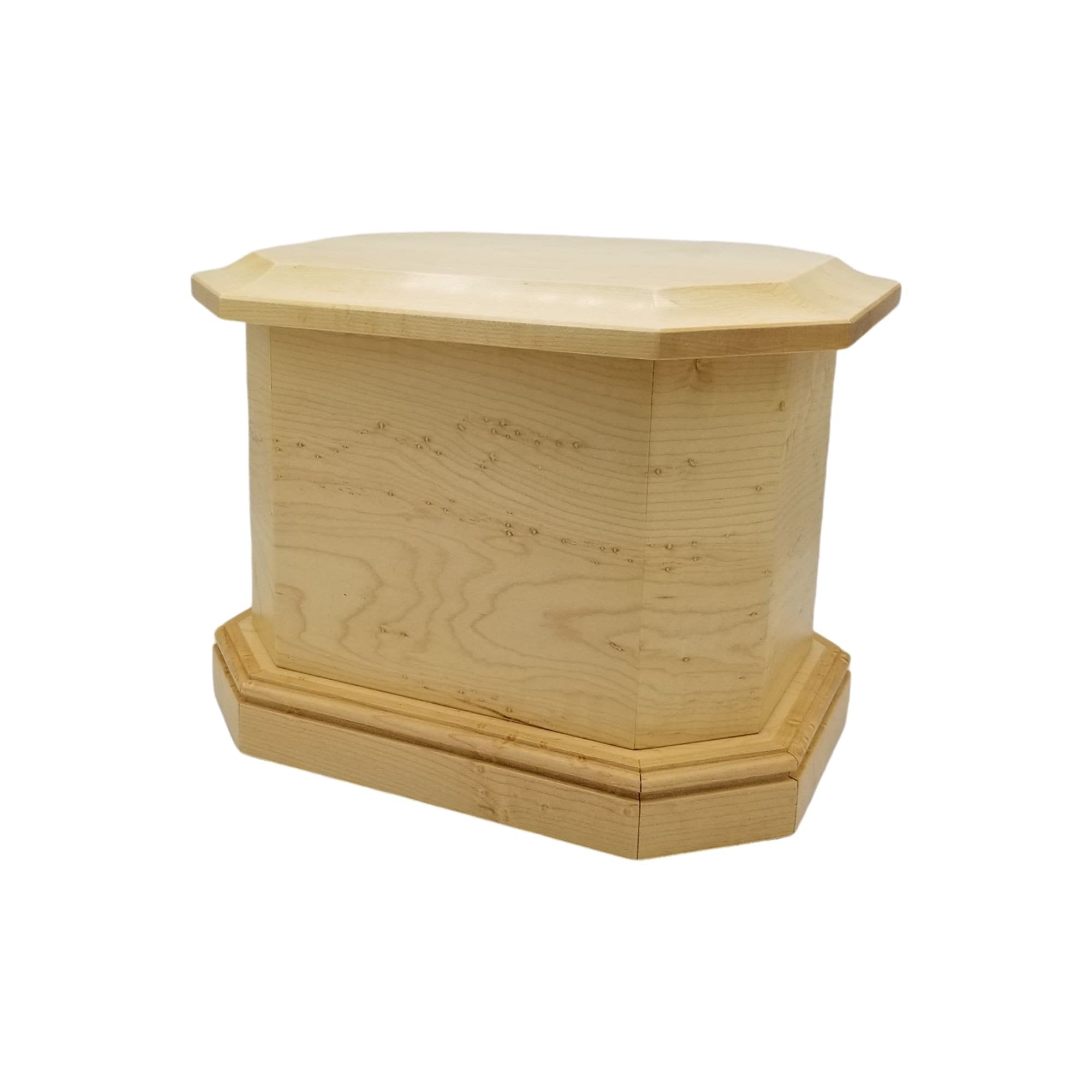 Londonderry style birdseye maple urn