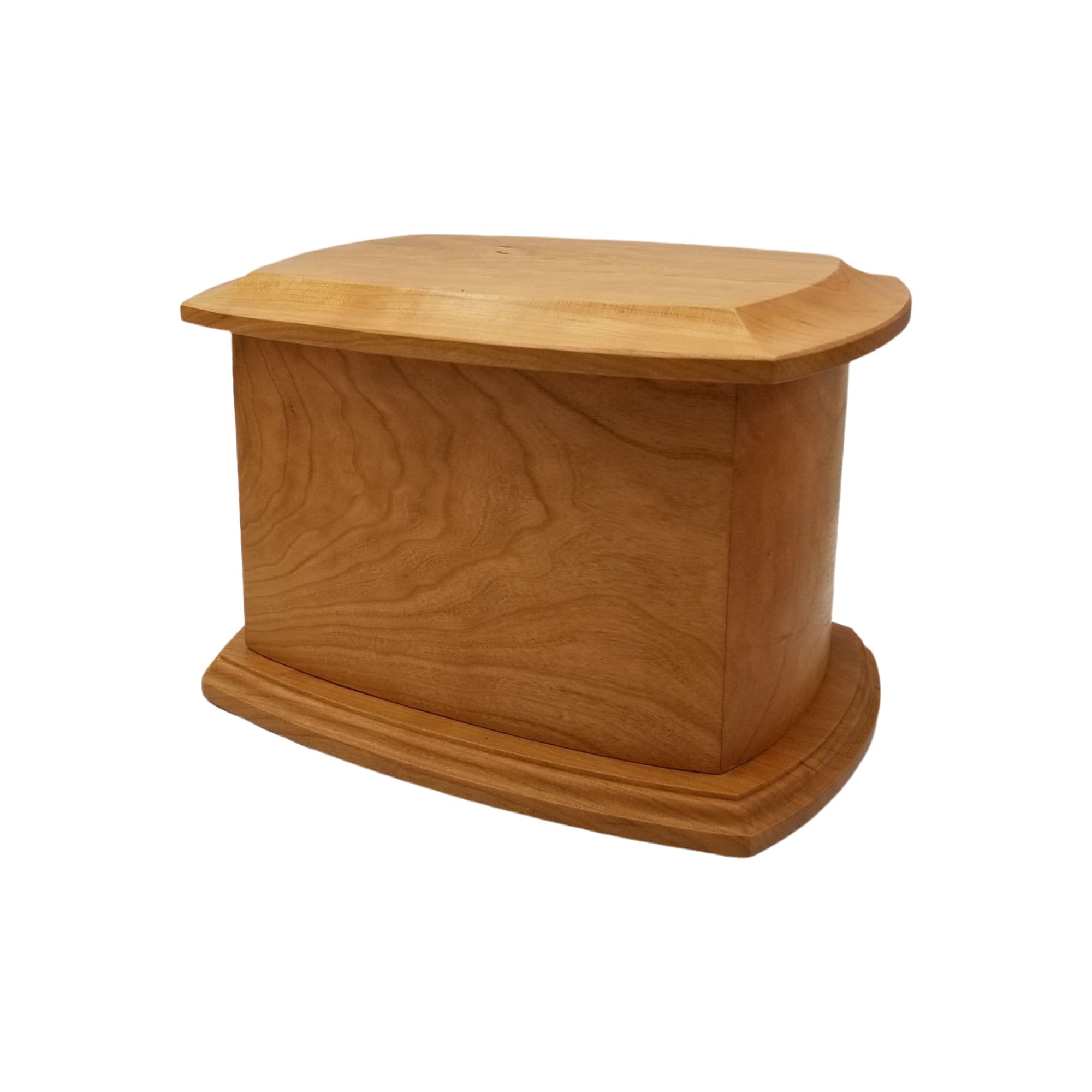 Weston cherry urn with a natural satin finish