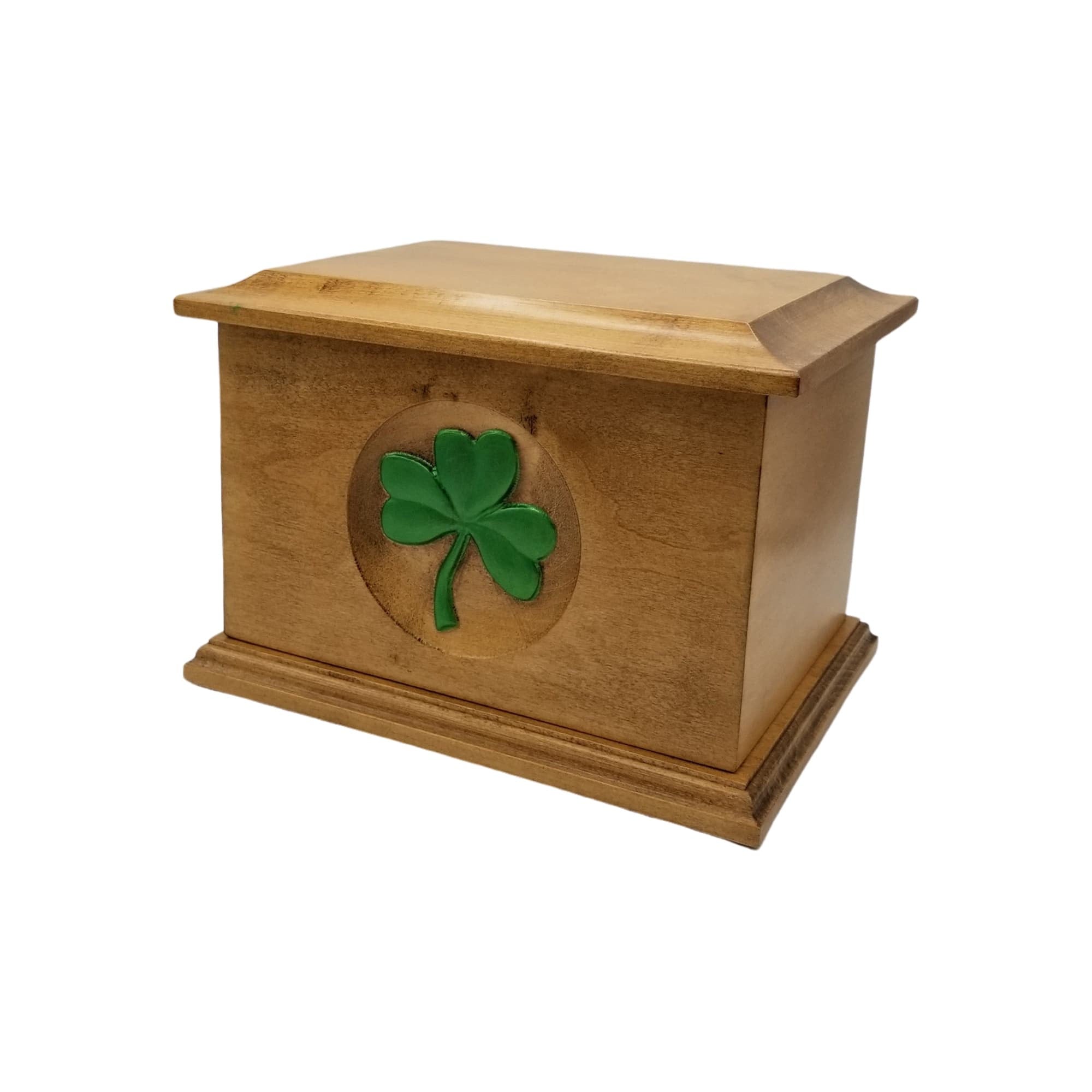 Groton Maple Shamrock Urn with a Huguenot Satin Finish Painted